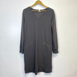 J. Jill Gray Waffle Knit Dress